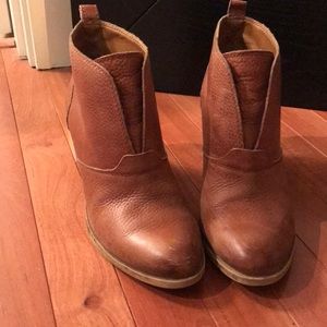 Leather Heel Booties